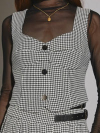 Checkered Vest Top