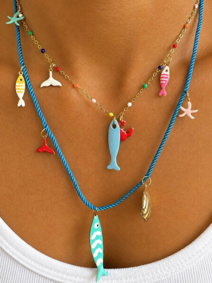 Coastal Treasures Layered Necklace Set