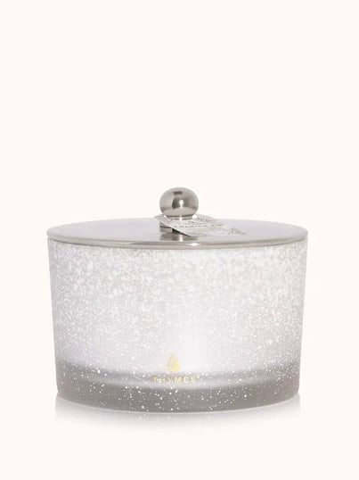 Thymes Frasier Fir 3-Wick Flocked Candle