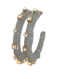 City Girl Studded Hoop