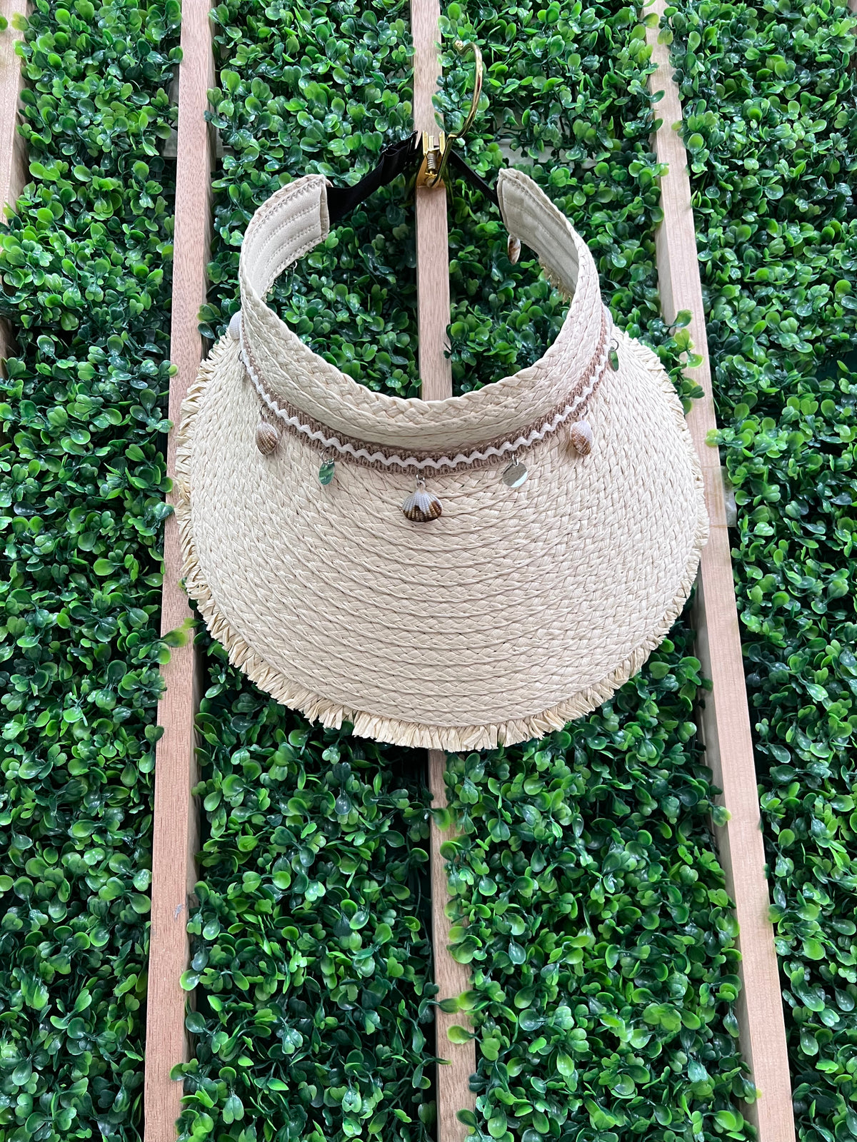 Sea Details Straw Open-Top Wide Brim Hat