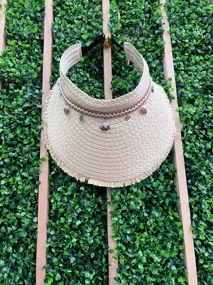 Sea Details Straw Open-Top Wide Brim Hat