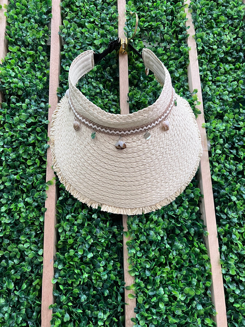 Sea Details Straw Open-Top Wide Brim Hat