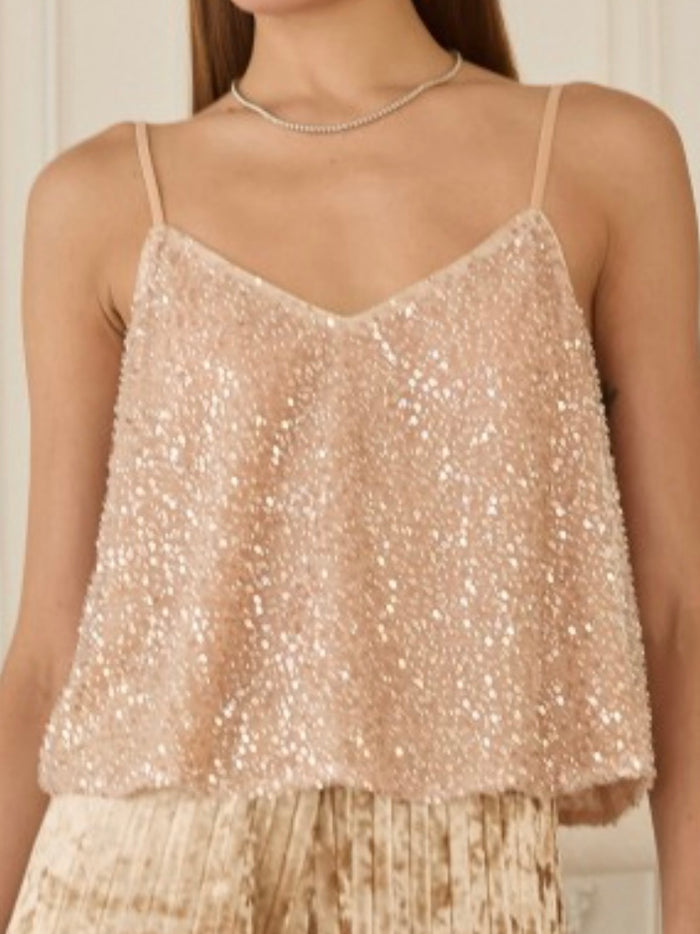 Beige Multi Embellished Top