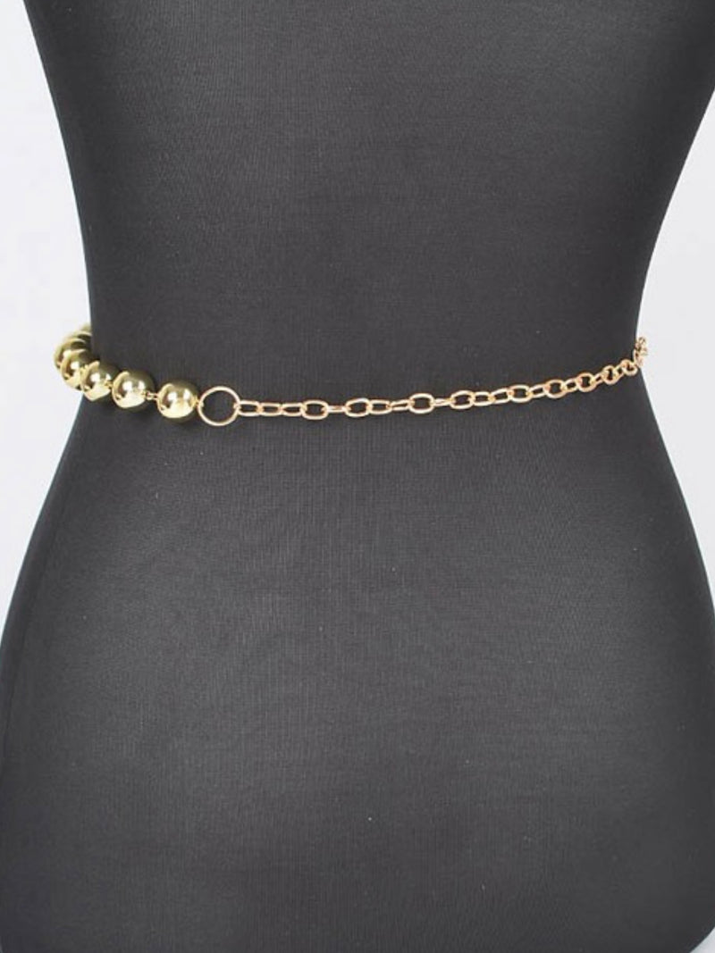 Multi Layered Bead Chain Belt