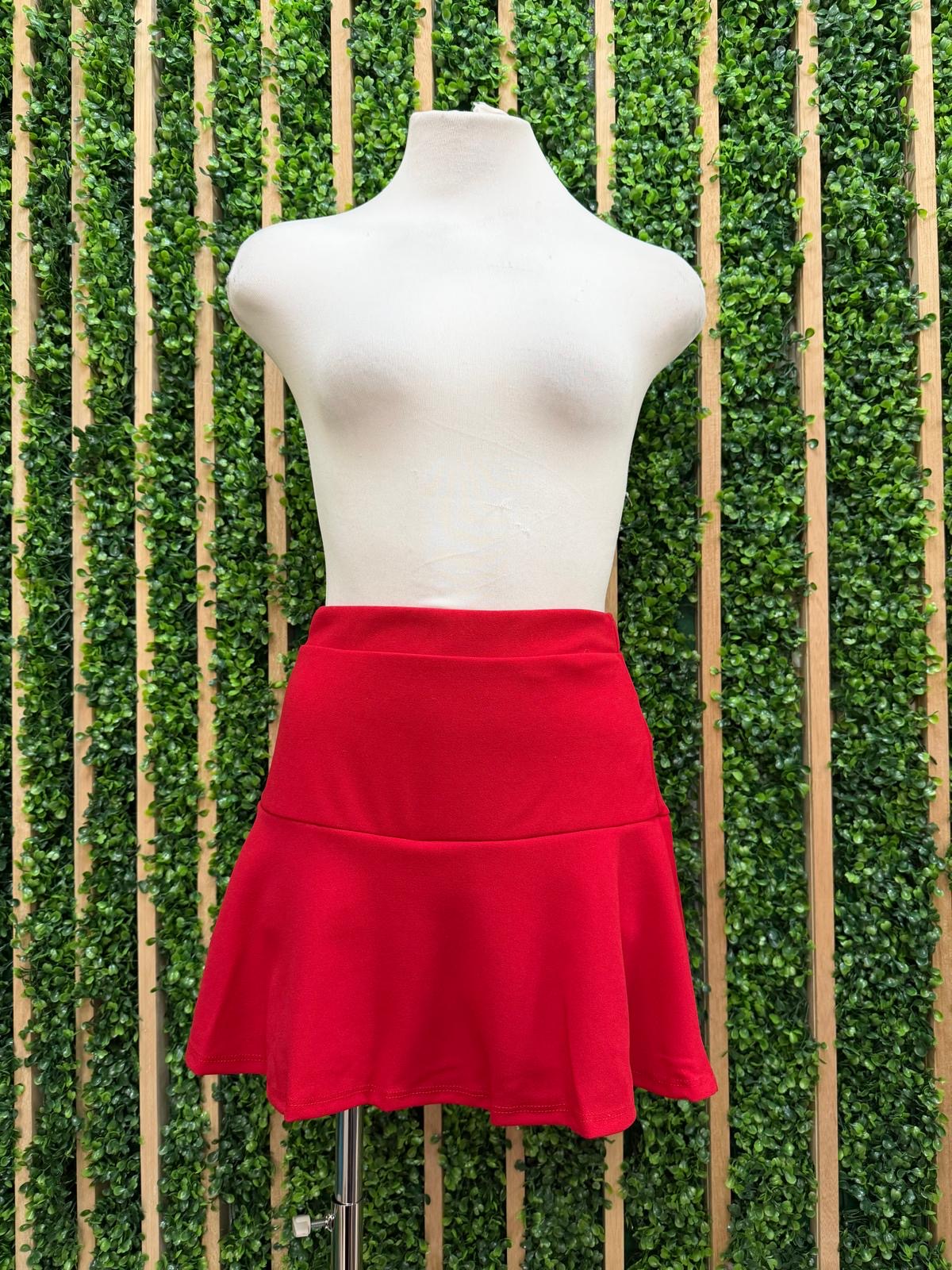 High Waisted Flounce Skort