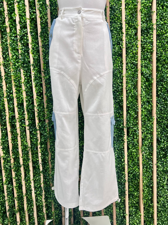 Contrast Pockets Convertible Jogger