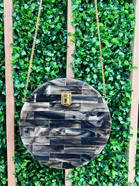 Elegant Boho Round Clutch