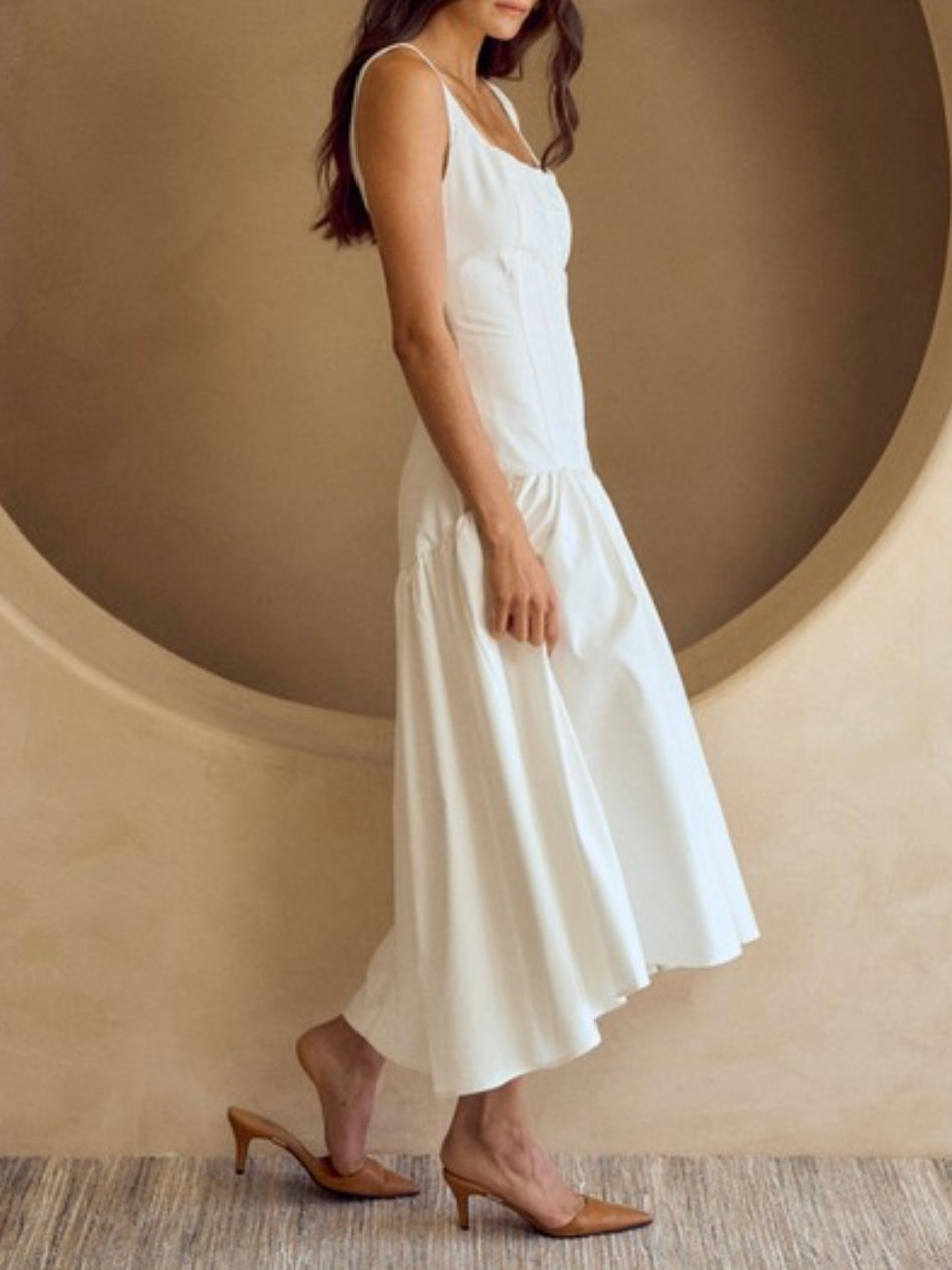 hook and eye midi dress White Mesh Hook & Eye Off Shoulder Bodycon Midi Dress Small / White