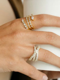 SJ Crystal Snake Ring