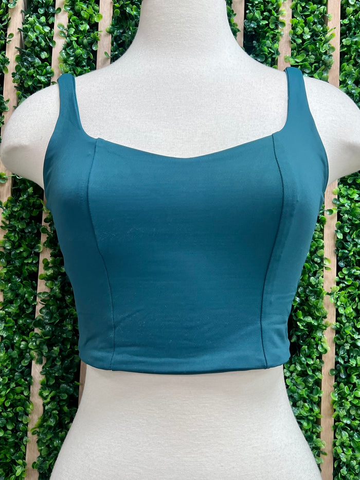 Square Neck Bustier Crop Top
