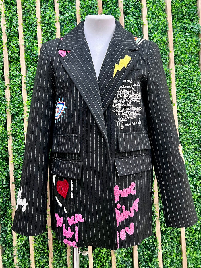 Beautiful Fun Patch Detail Blazer