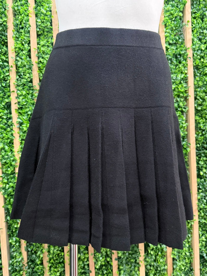 Beautiful Black Pleat Detail Skirt
