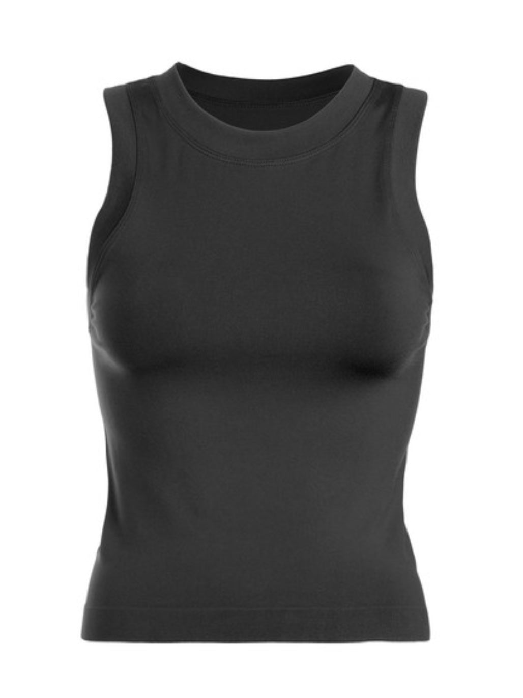 High Neck Sleeveless Basic Cami