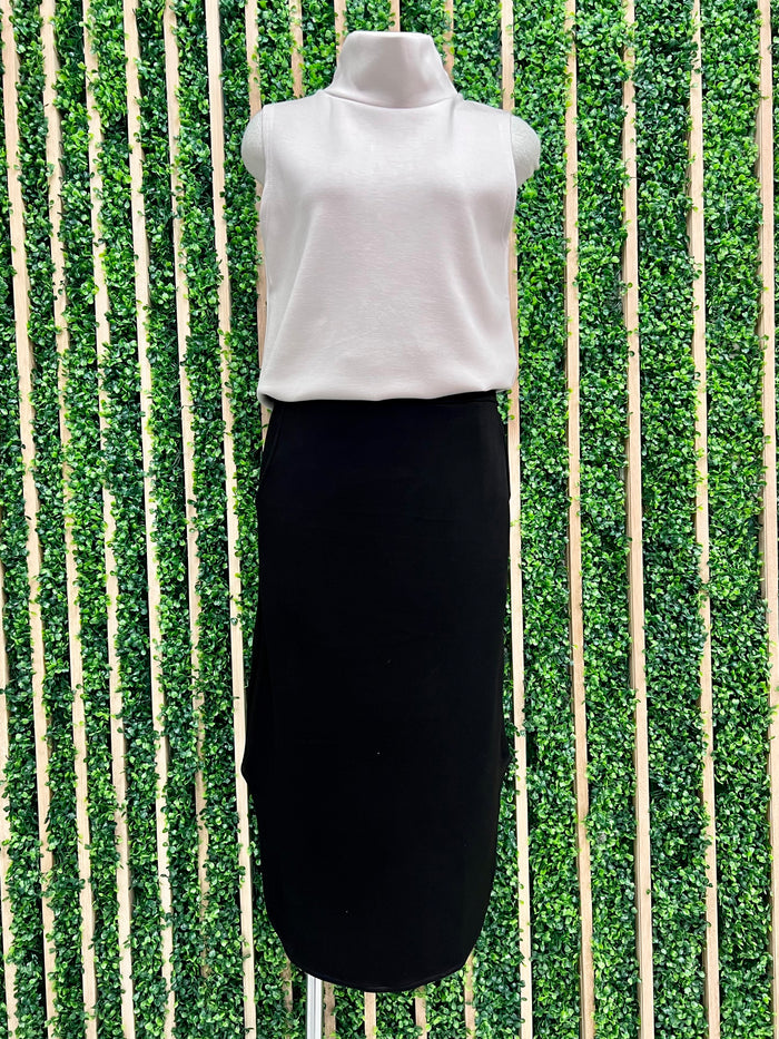 Scuba Modal Midi Skirt