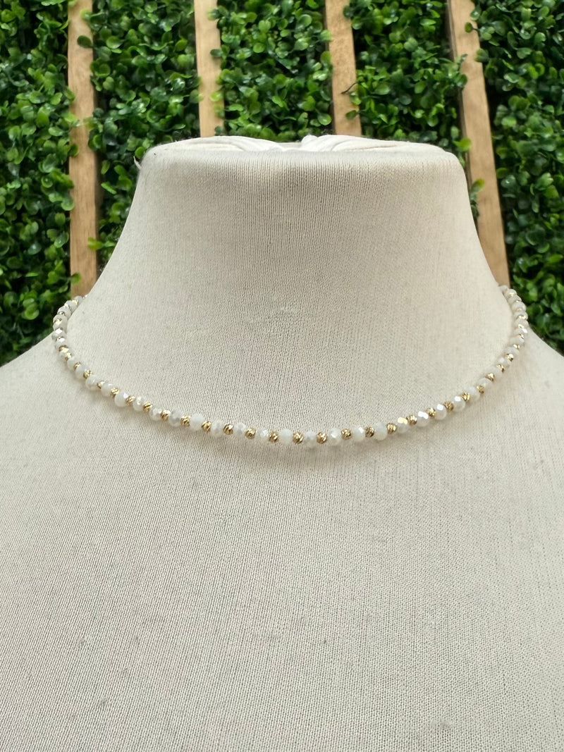 Gold Detail Crystal Chokers
