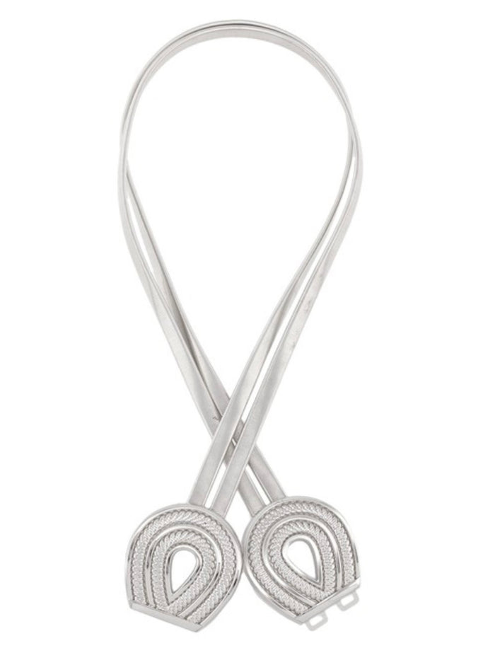 Textured U Shape Metal Elastic Belt