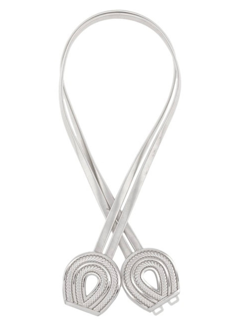 Textured U Shape Metal Elastic Belt