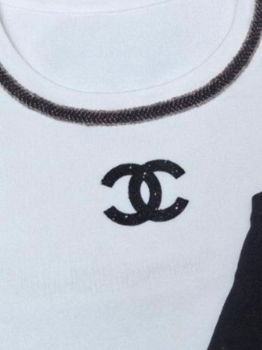 Chanel Inspo Fringe Knit Top