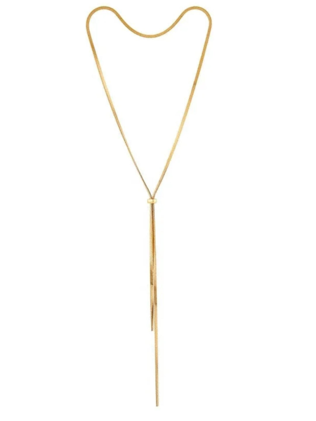 SJ Snake Chain Lariat Necklace