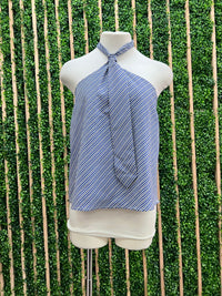 Tie Striped Halter Top