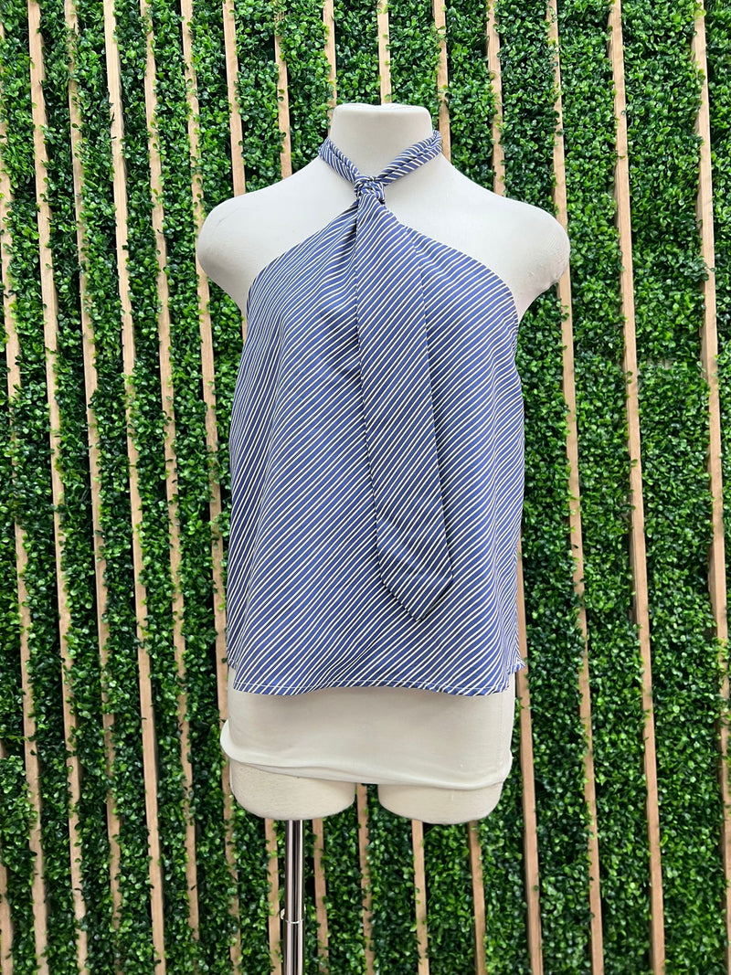 Tie Striped Halter Top