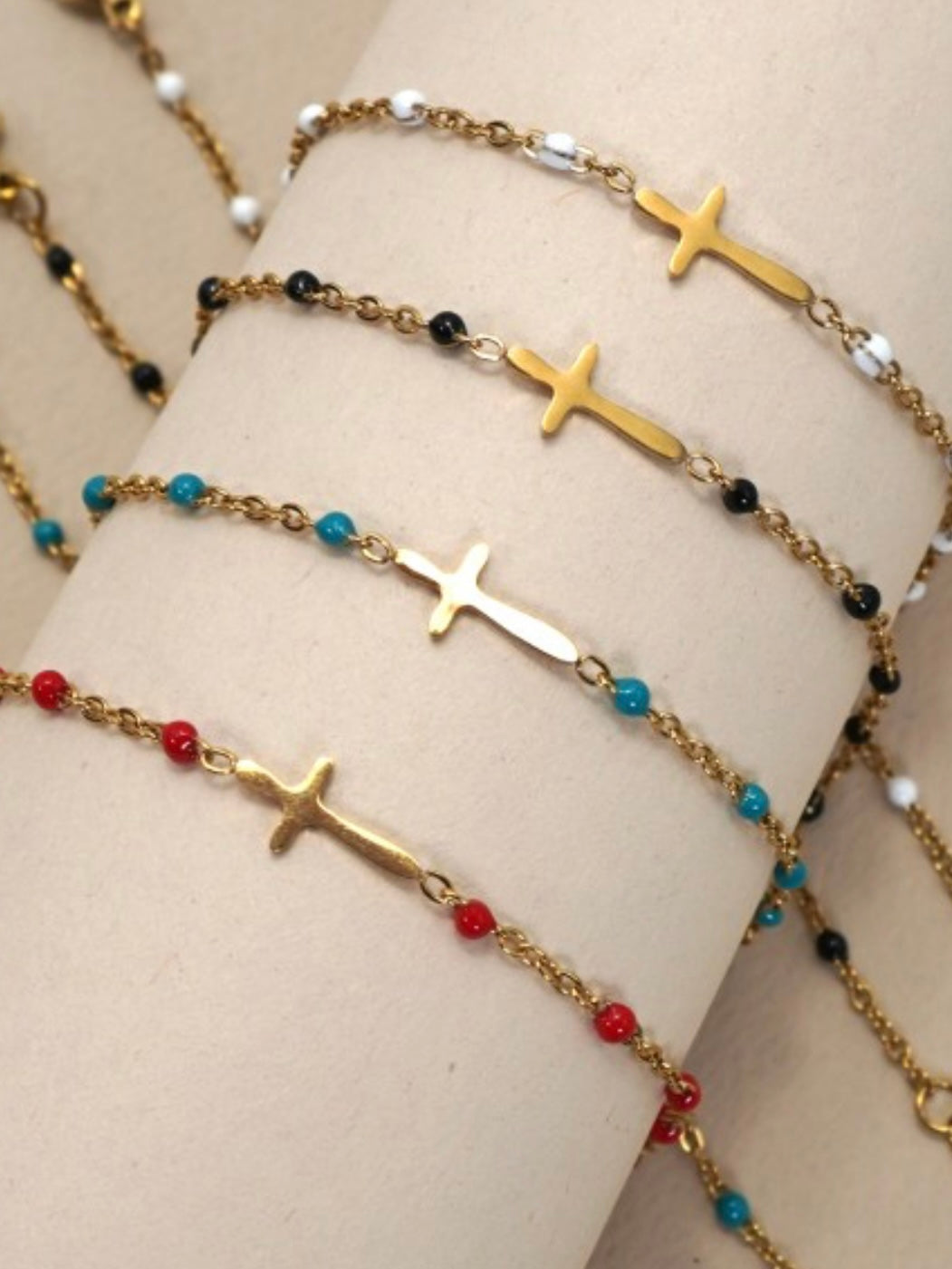 Stainless Steel Faith Cross Bracelet