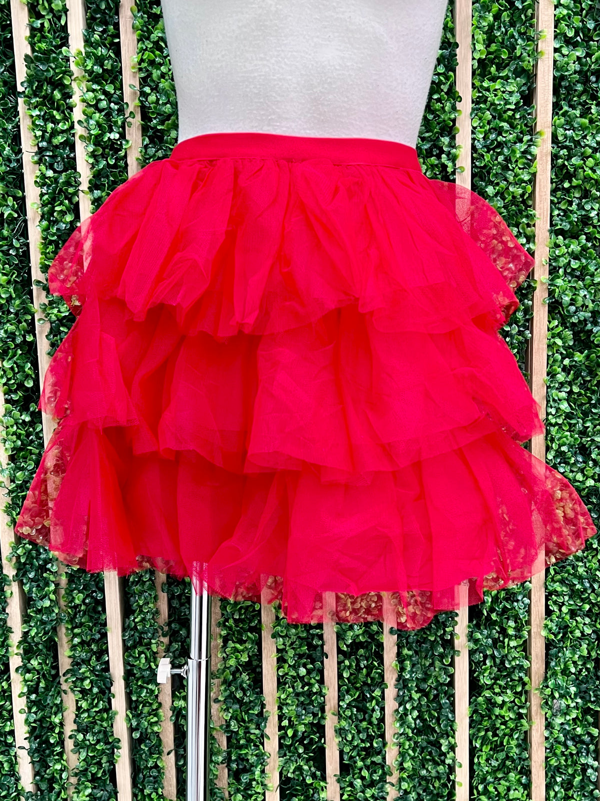 Tulle Layered Short Skirt