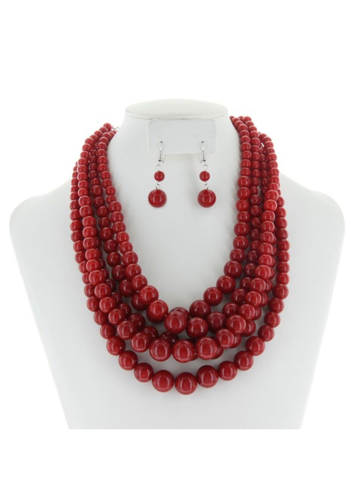 Bead Multi Strand Necklace