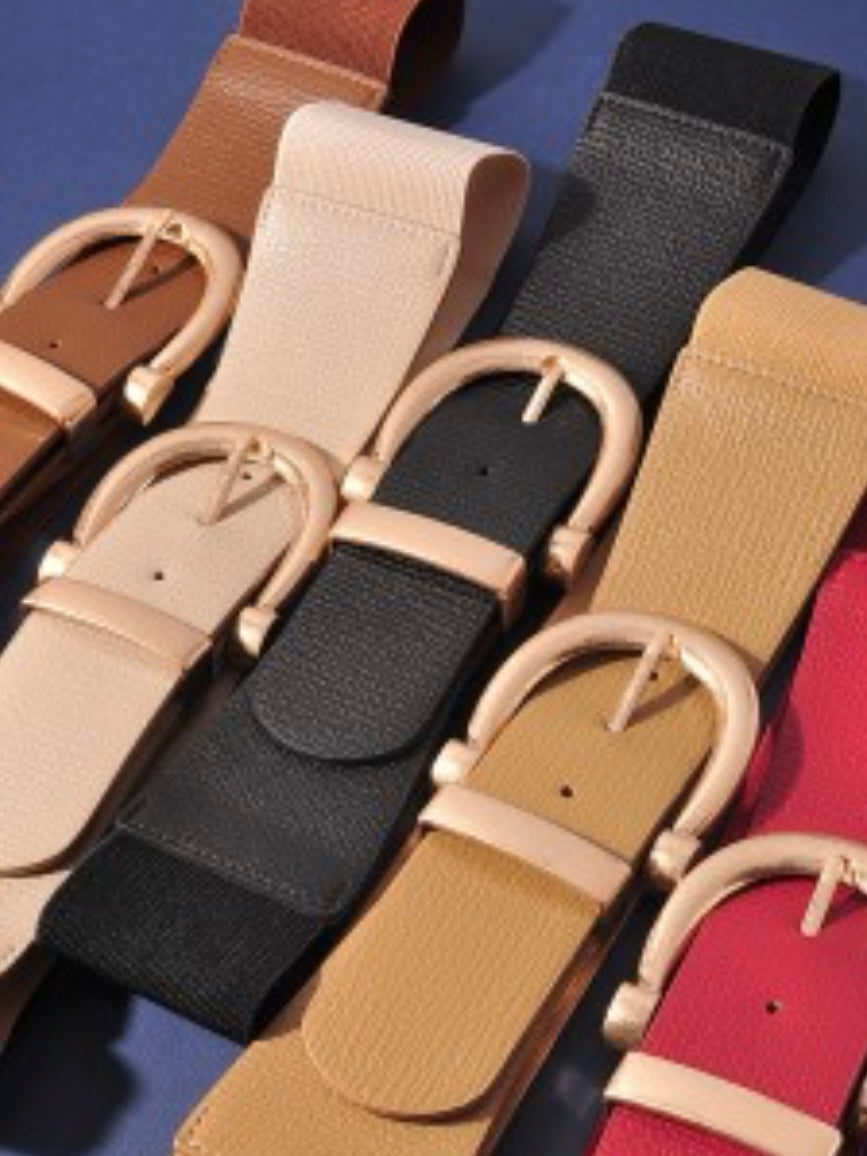 Metal Buckle Elastic Belt