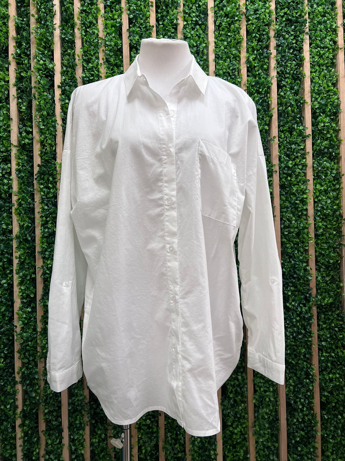 Crisp Oversized Basic Cotton Shirt