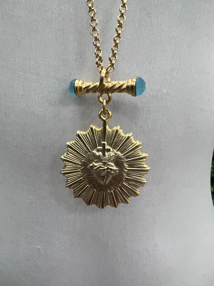 WD Sacred Heart Medal Toggle Bail