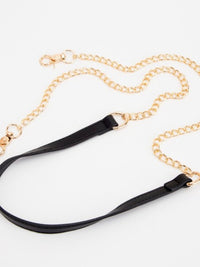 Textured Crossbody Bag with Chain Strap