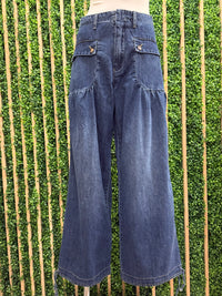 Denim Drawstring Balloon Pant
