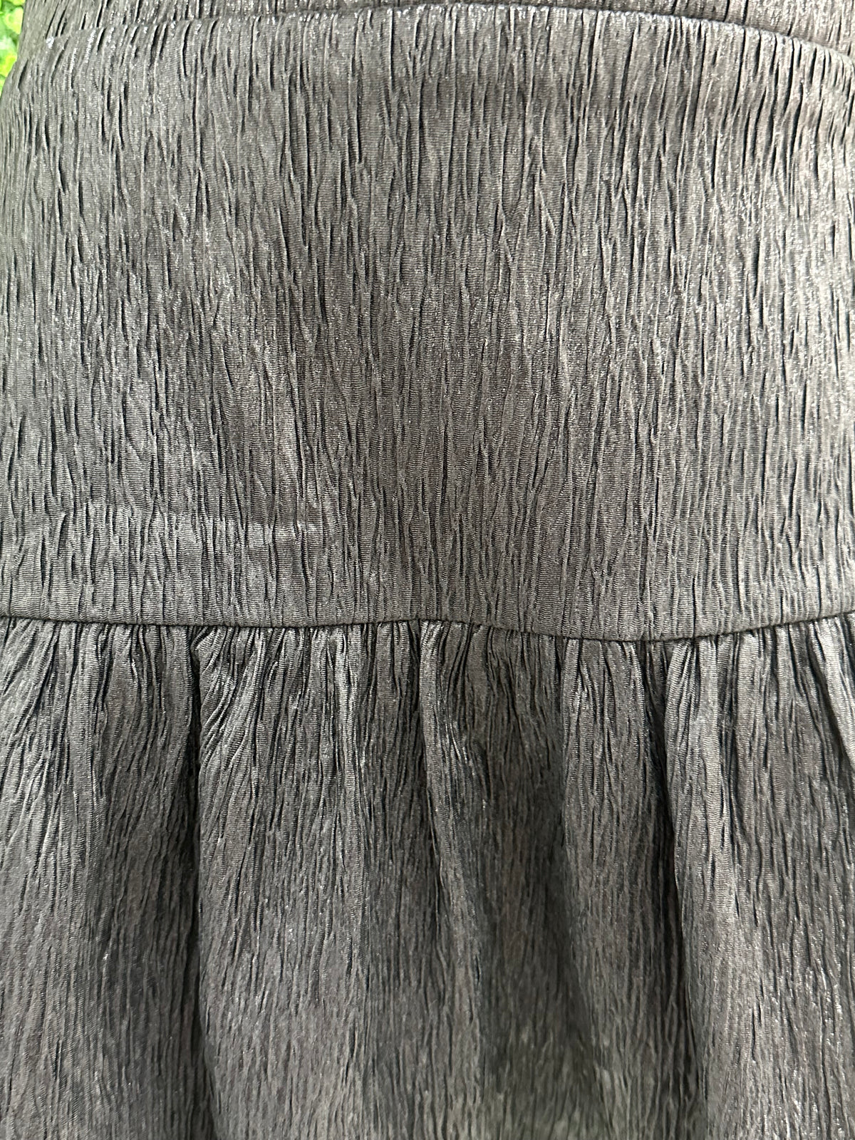 Textured Metallic Finish Fabric Skort