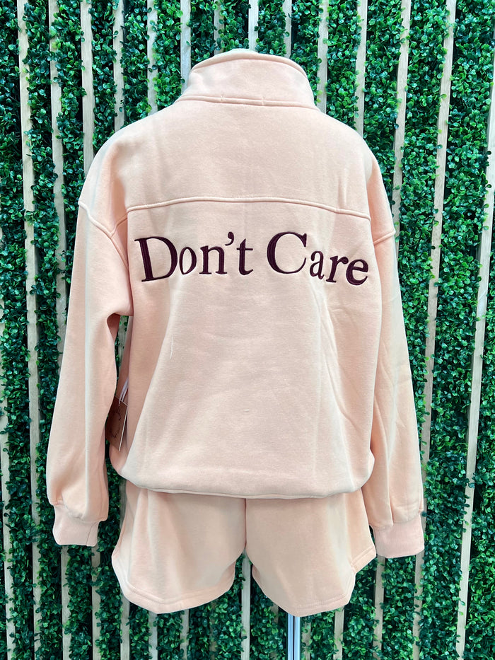 Apricot Dont KNow Dont Care Sweater Short Pant Set