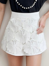 Beautiful White Lace Skort