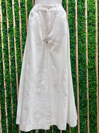 Saint Tropez White Wide Leg Jeans