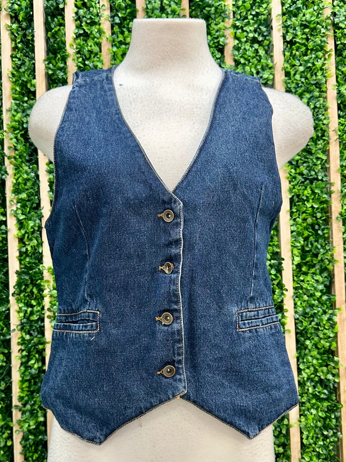 Dark Denim Vest