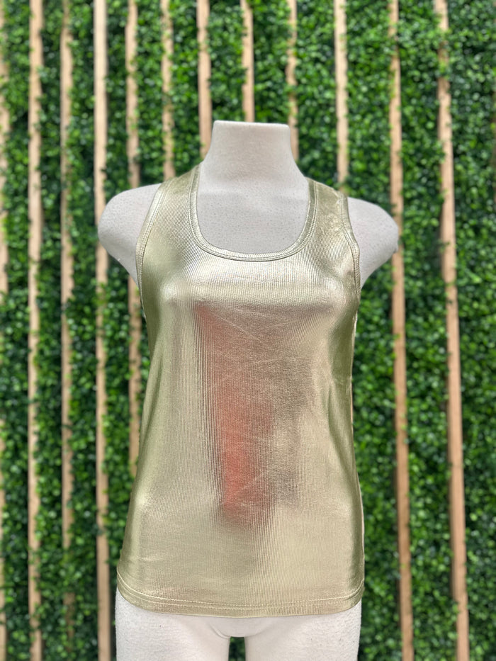 Metallic Racerback Top