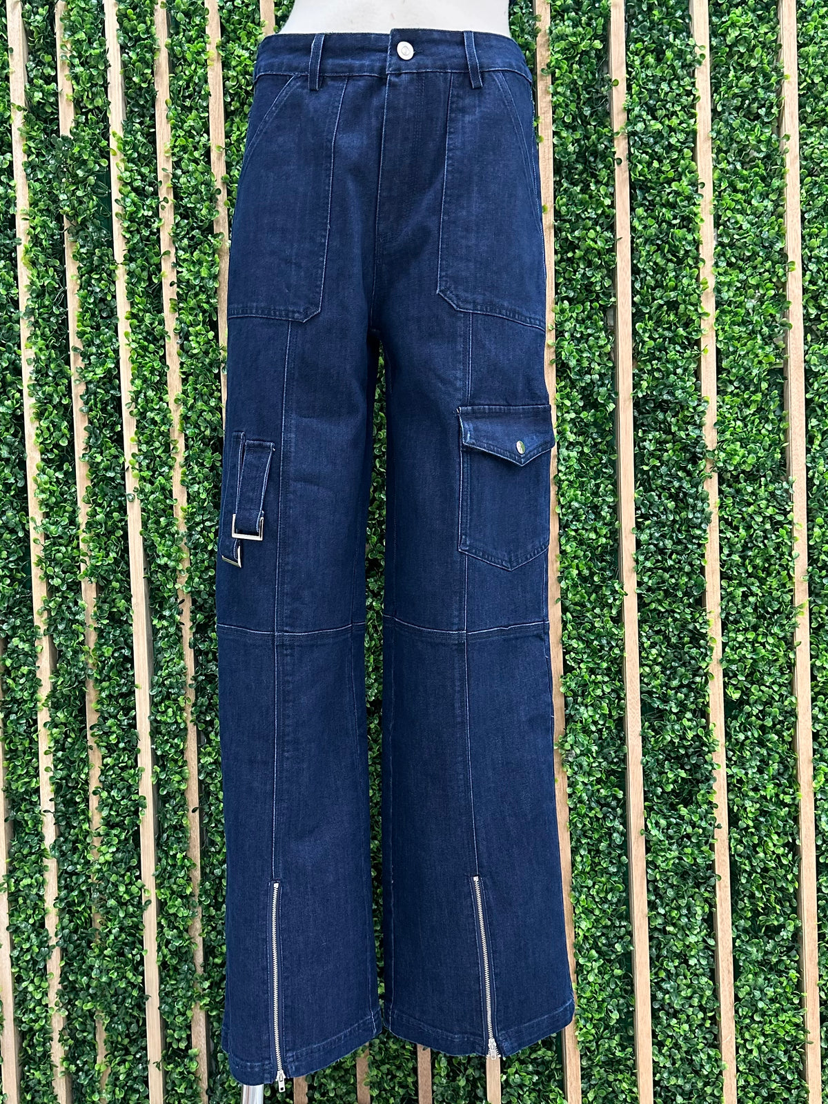 Dark Denim Cargo Jogger