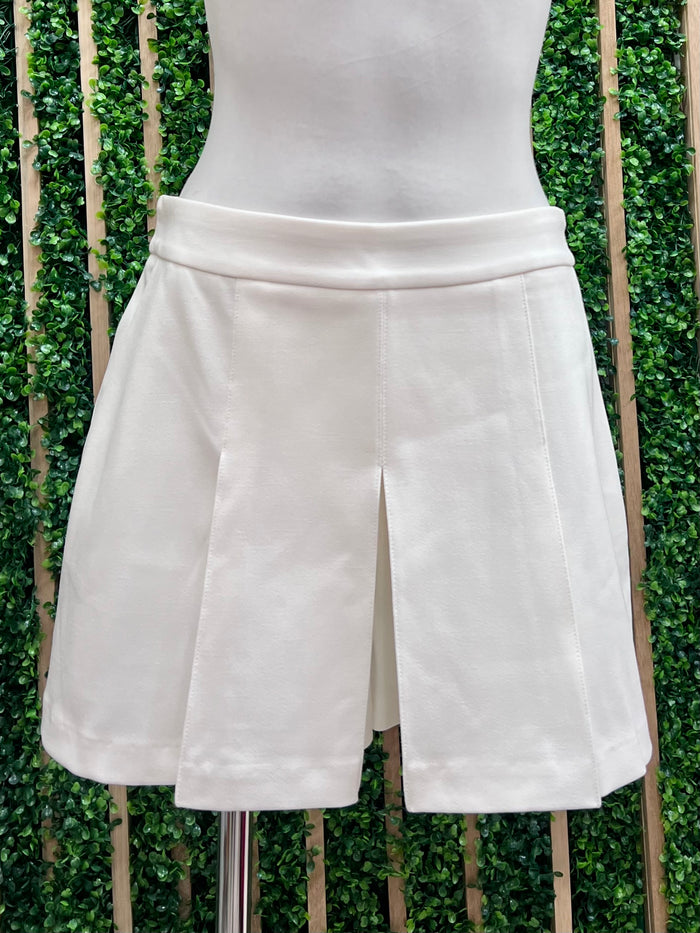 Ivory Twill Skort