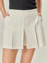 Ivory Twill Skort