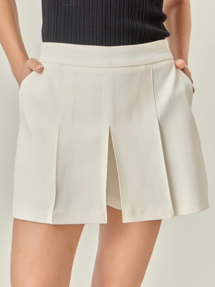 Ivory Twill Skort