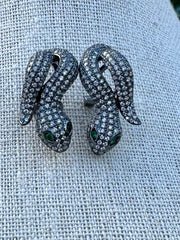 Exquisite Snake Clip Earrings