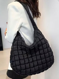 Quilted Nylon Padded Crossbody Bag