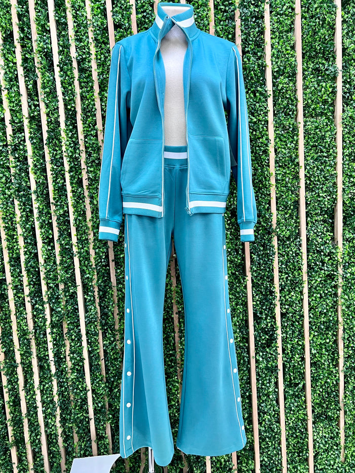 Retro Stripe Pant Set