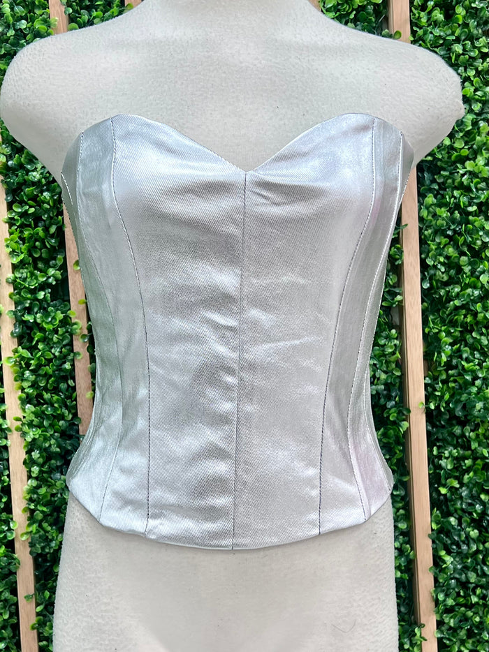 Bustier Metallic Top