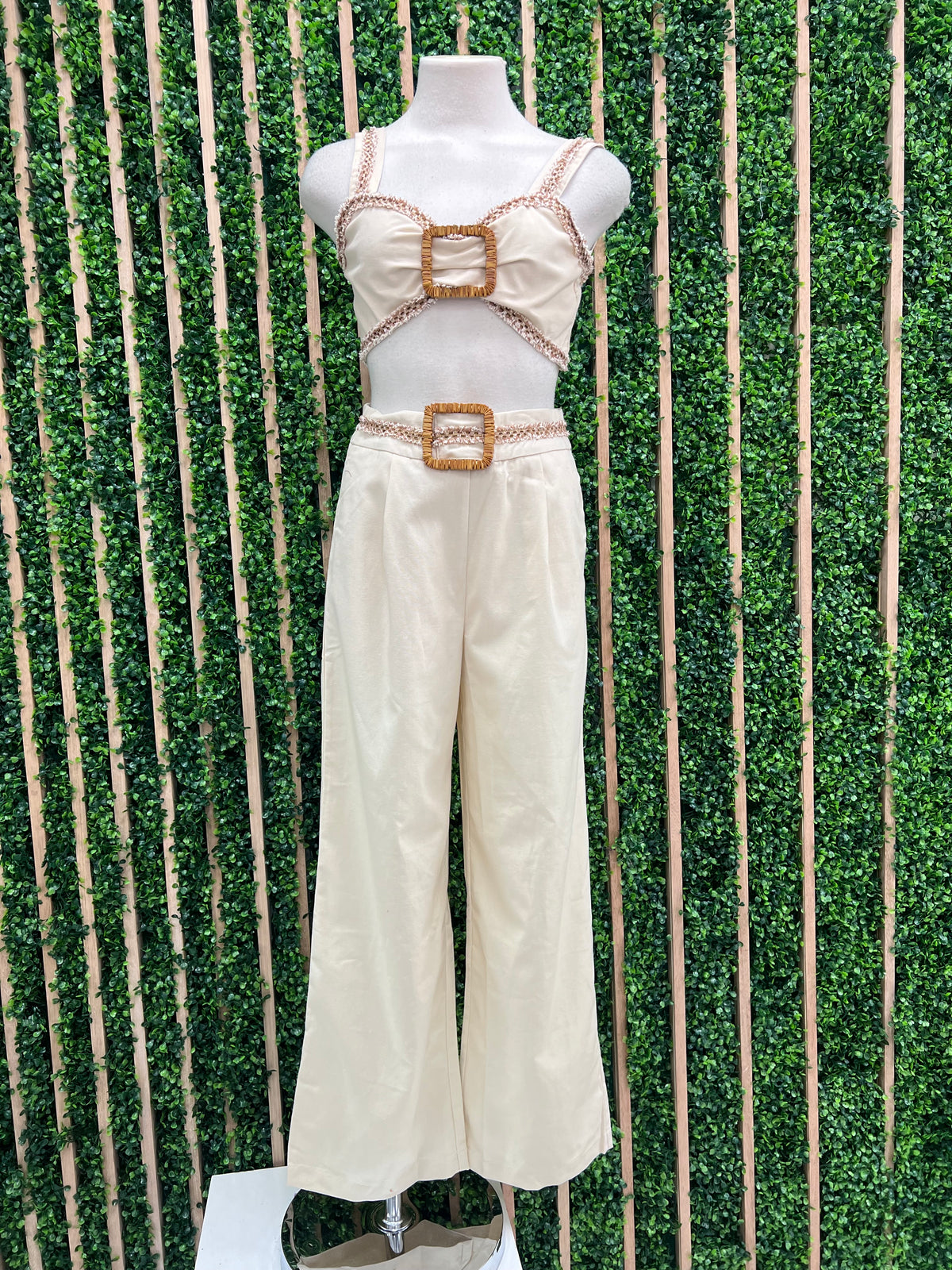 Ivory Boho Chic Pant Set