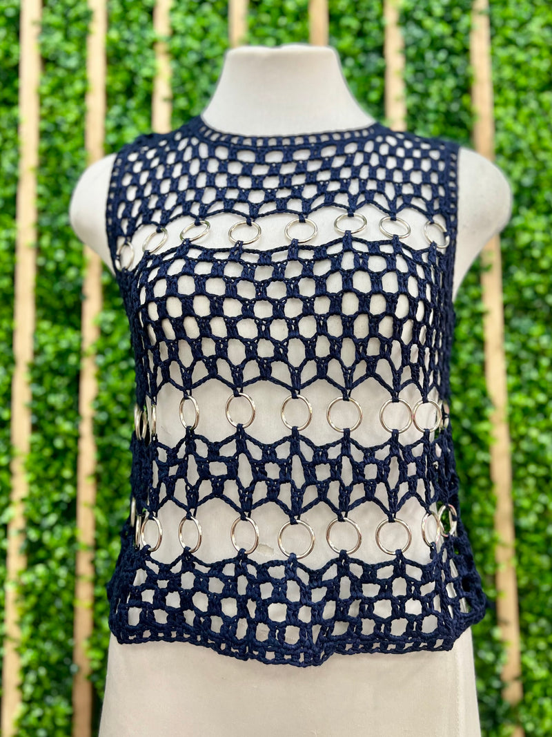 Ring Detail Knit Top